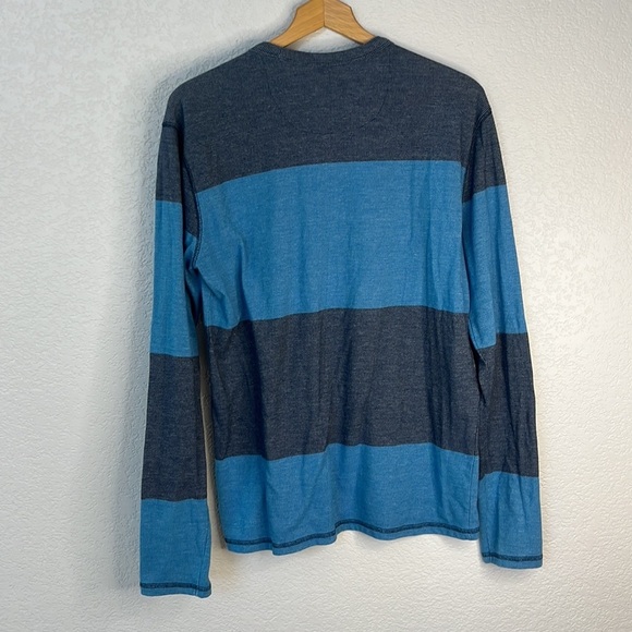 Prana Men's Long Sleeve Shirt Striped Blue size Large - Picture 8 of 12